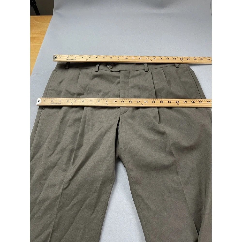 LRL Ralph Lauren Mens Dress Pants 38x29 Pleated High Performance Wool Fall Prep‎